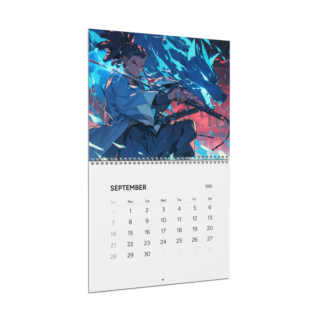 XP Wolf Gamer Wall Calendar (2025)