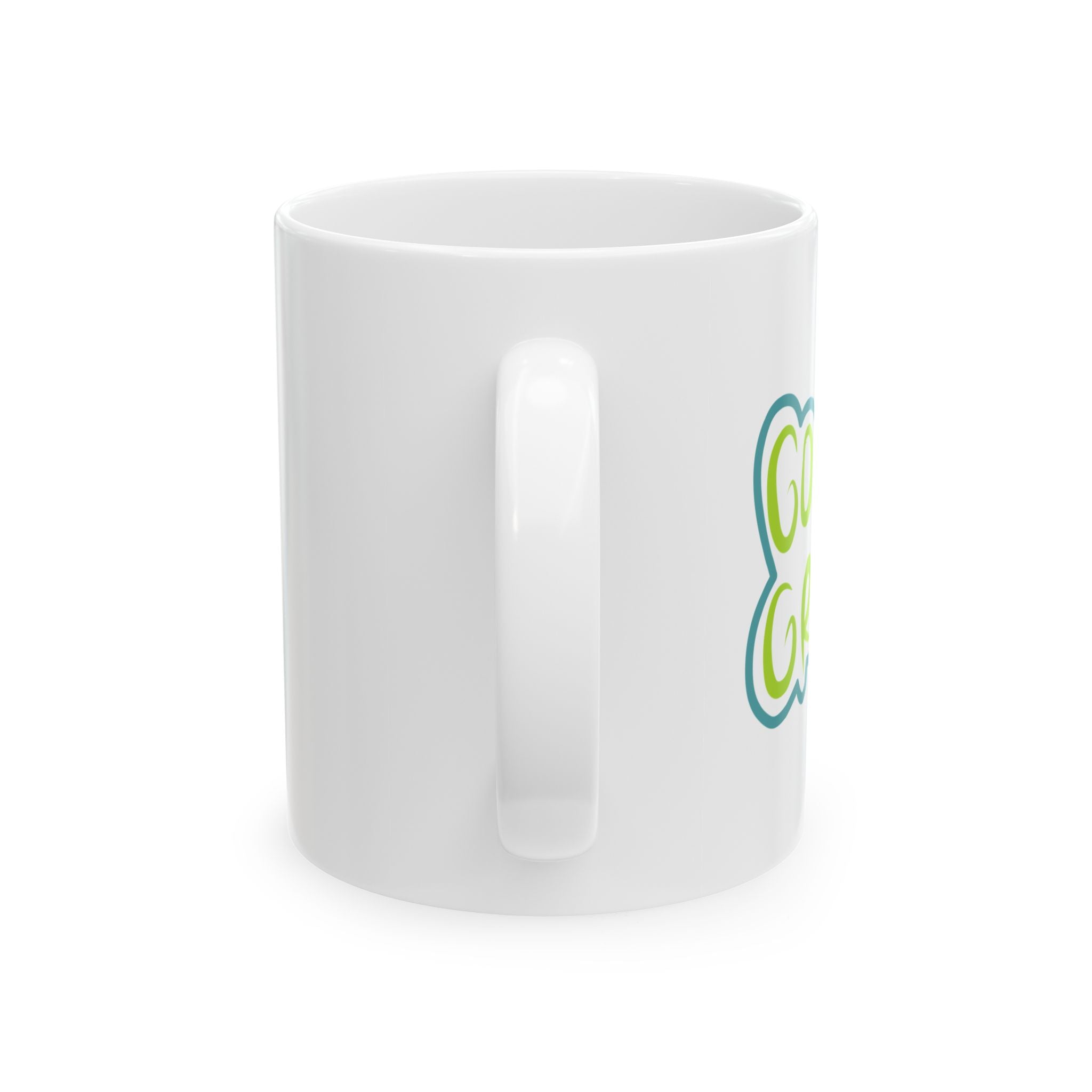 Go Green Ceramic Mug – Eco-Friendly, Statement Mug
