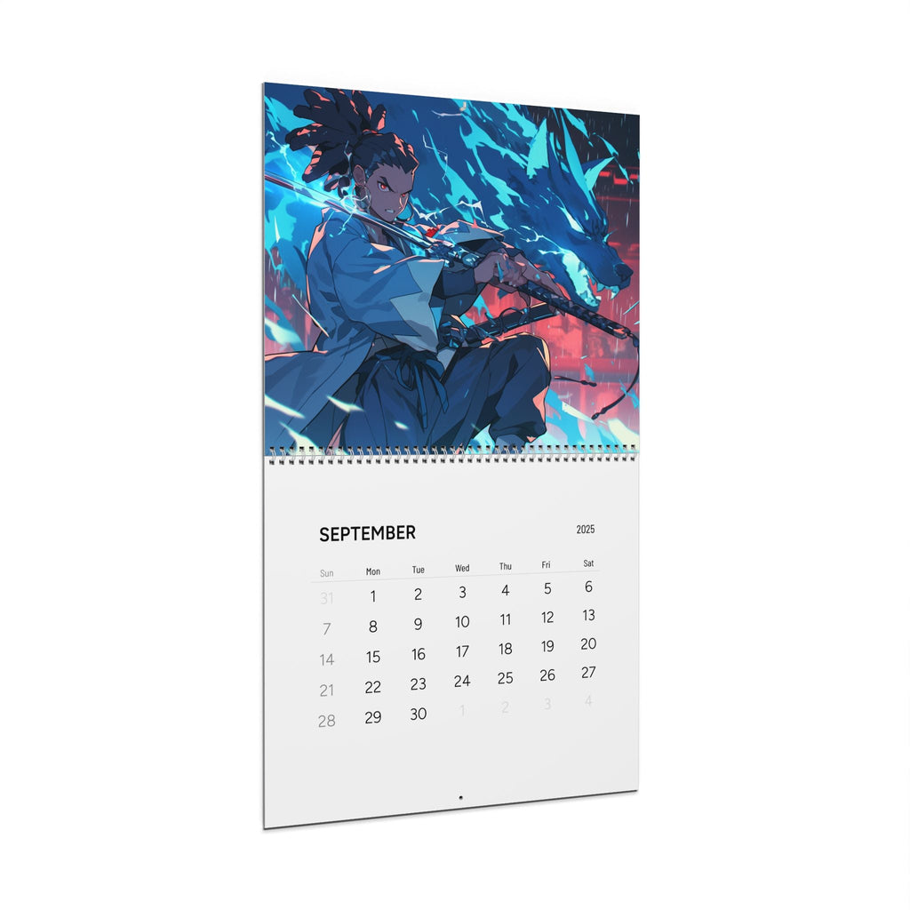 XP Wolf Gamer Wall Calendar (2025)