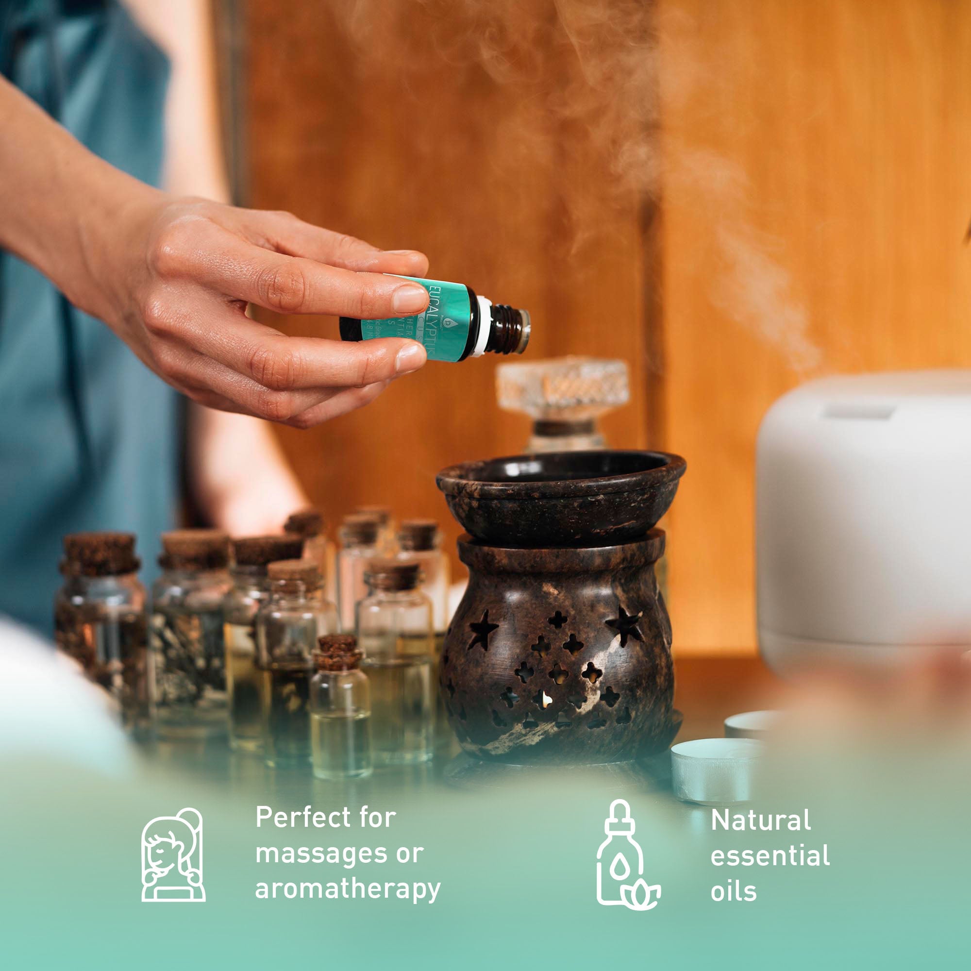 3 Pack Aromatherapy Essential oils (Lavender, Eucalyptus, Frankincense)