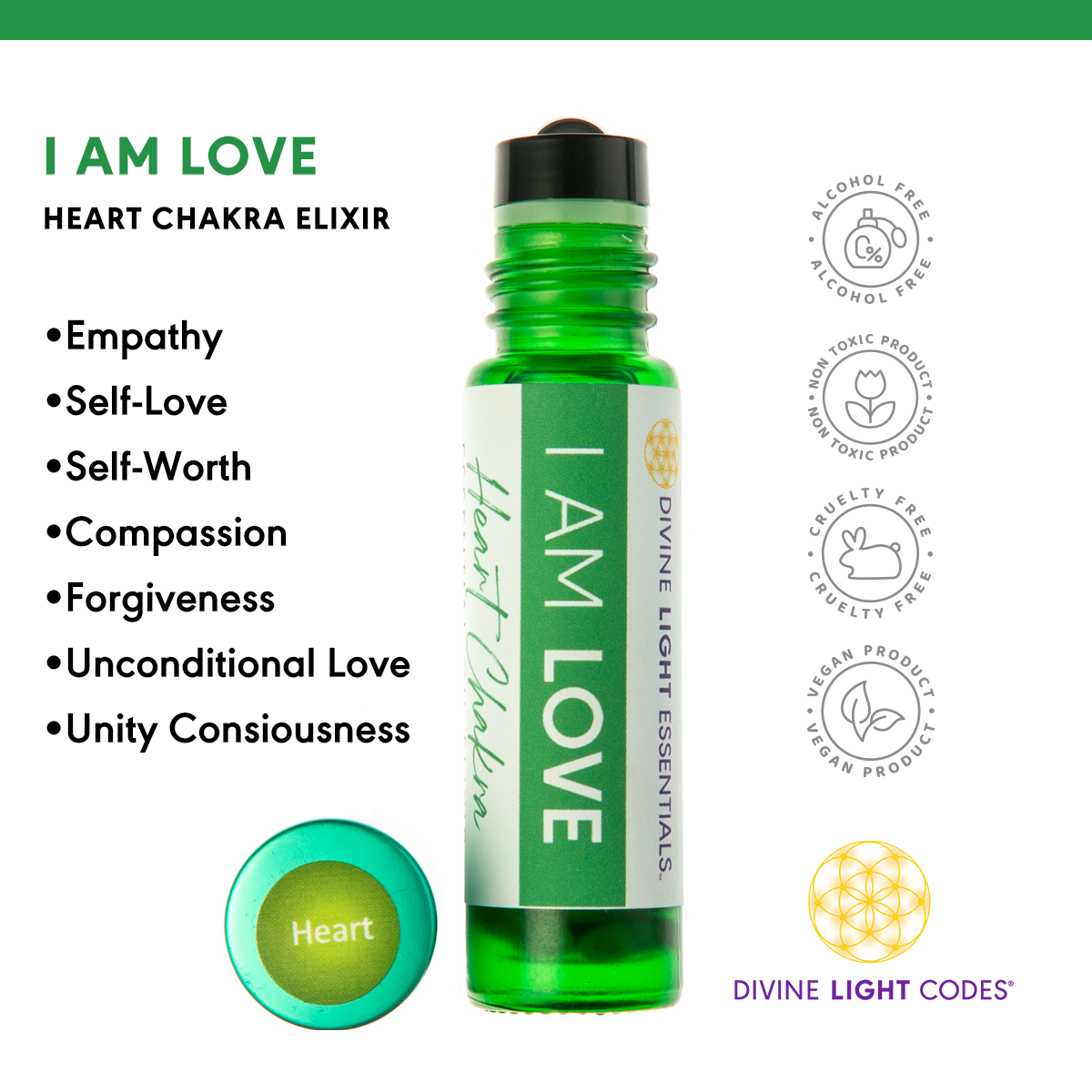 Chakra Balancing Elixirs - Essential Oils - 7 Roller Bottles Set
