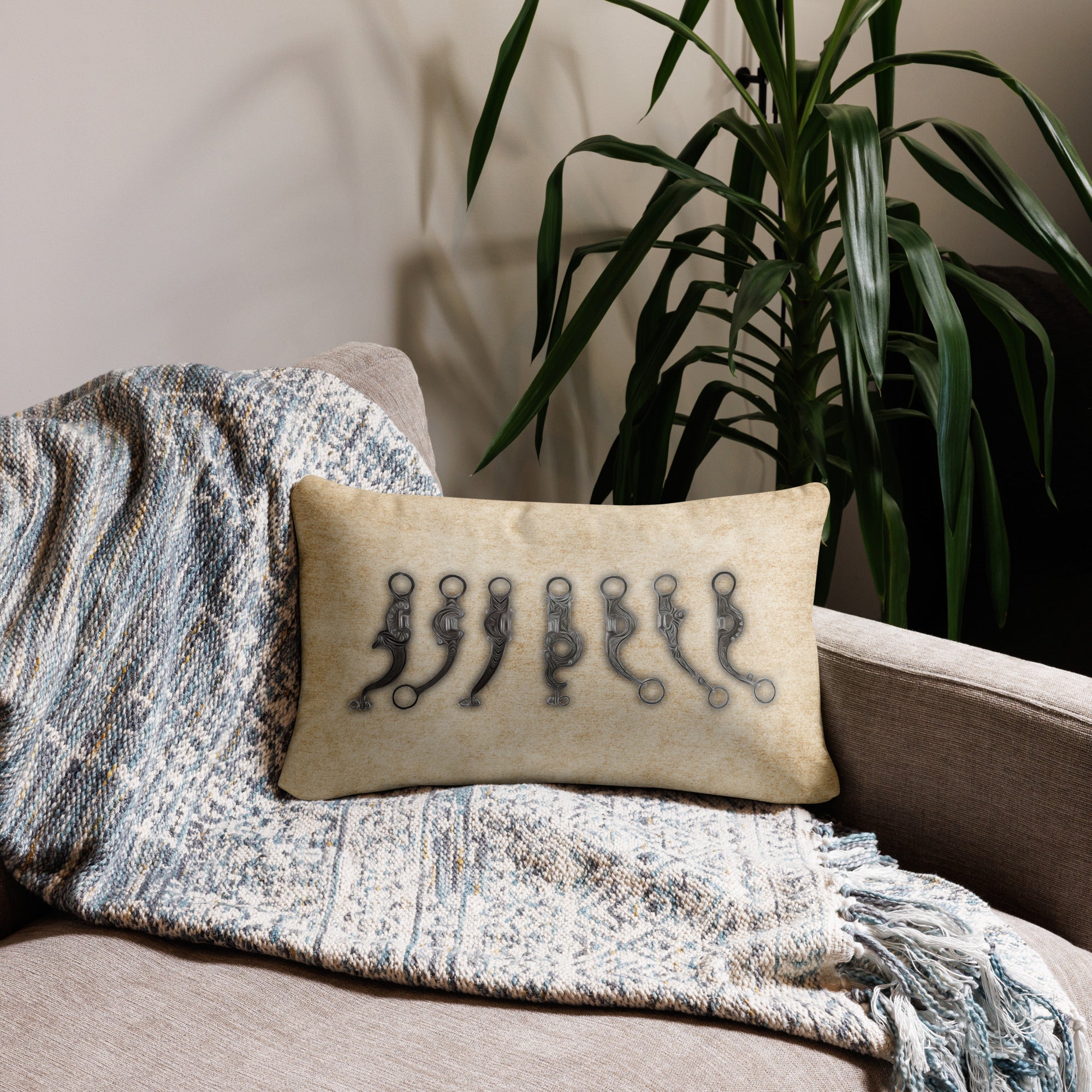 Western Bits Basic Pillow