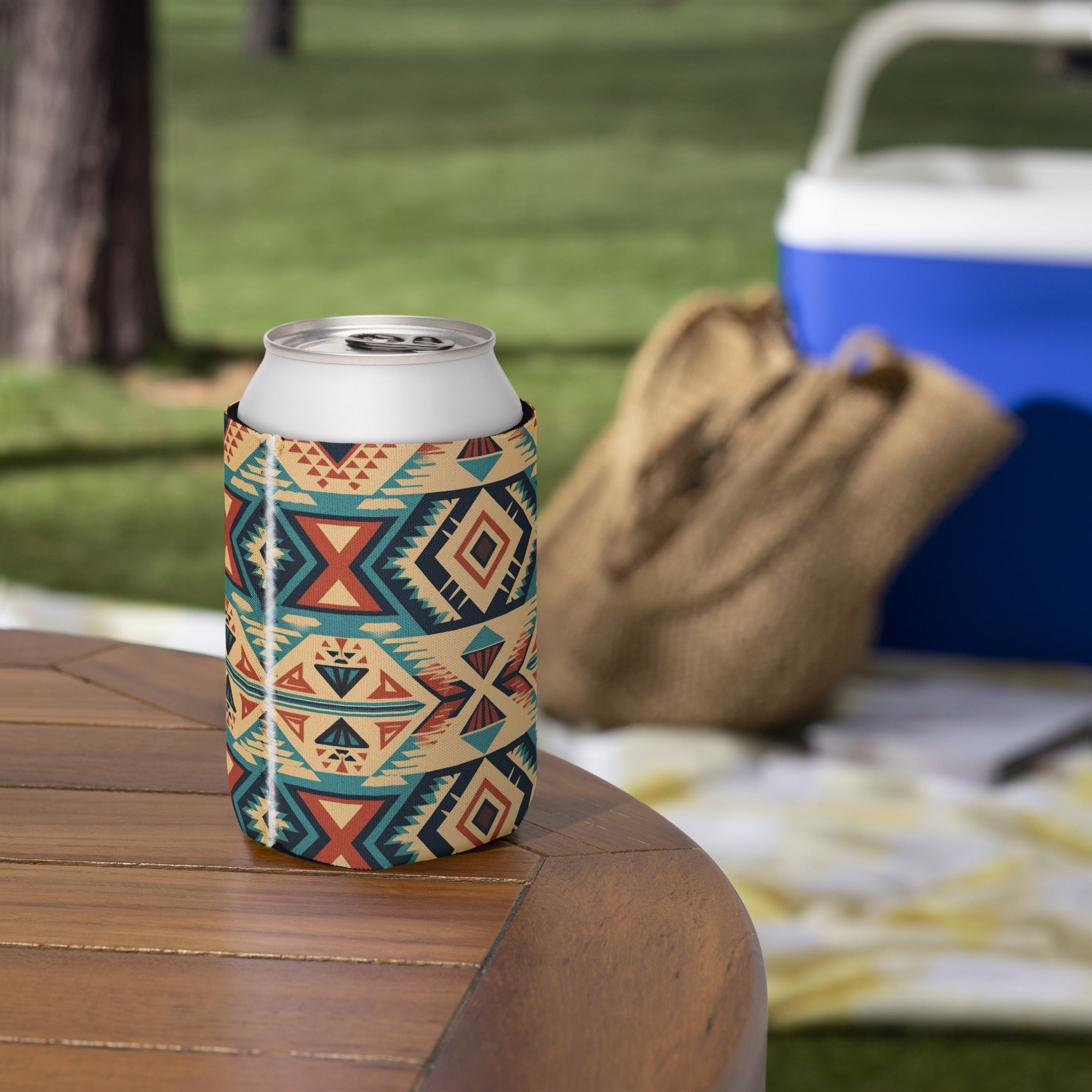 Southwest Print Can Cooler
