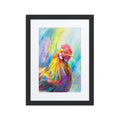 Watercolor Rooster Framed poster