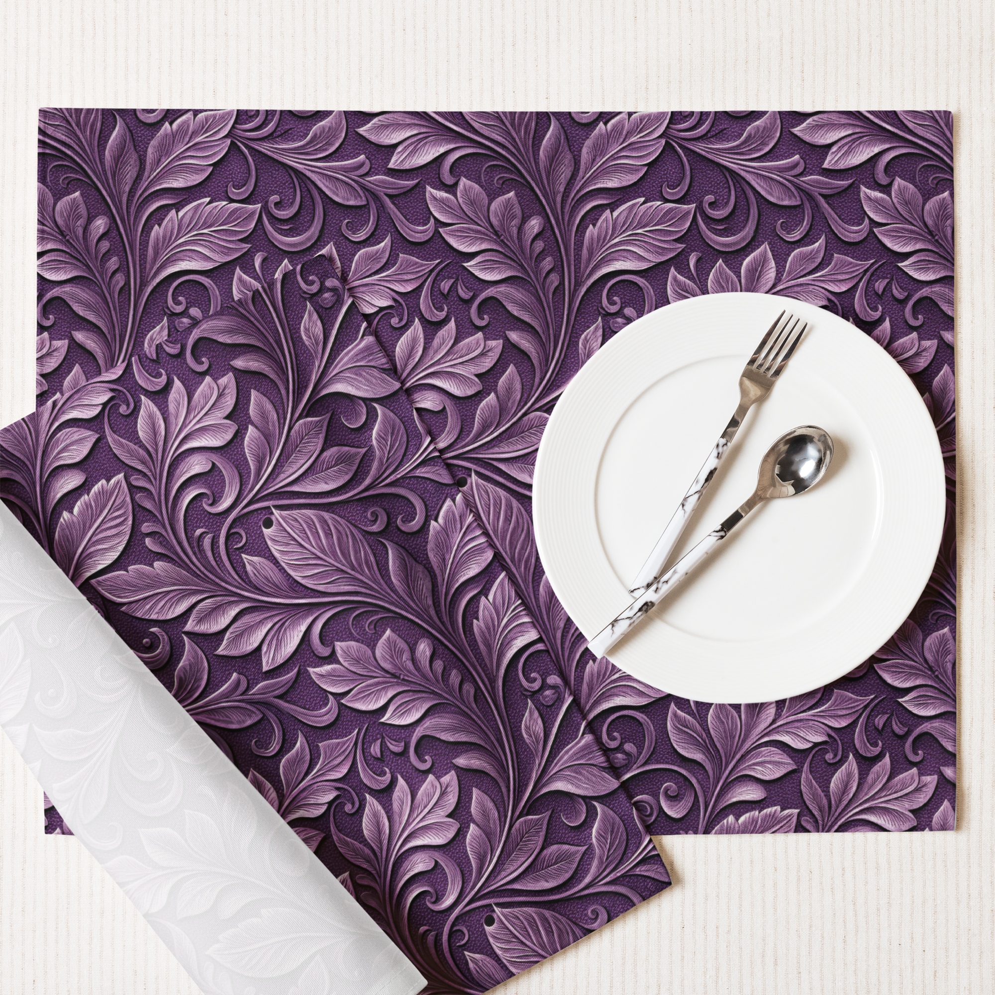Purple Western Floral Placemats