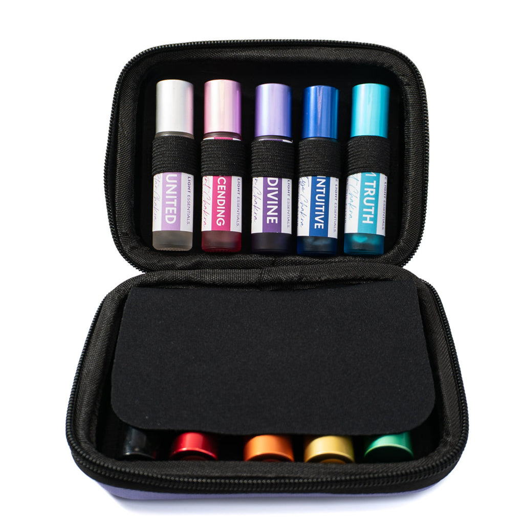 Chakra Balancing Elixirs - Essential Oils - 10 Roller Bottles Set