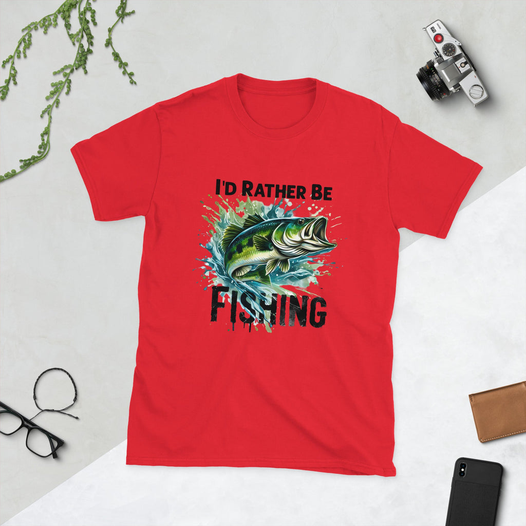 Rather be Fishing Short-Sleeve Unisex T-Shirt