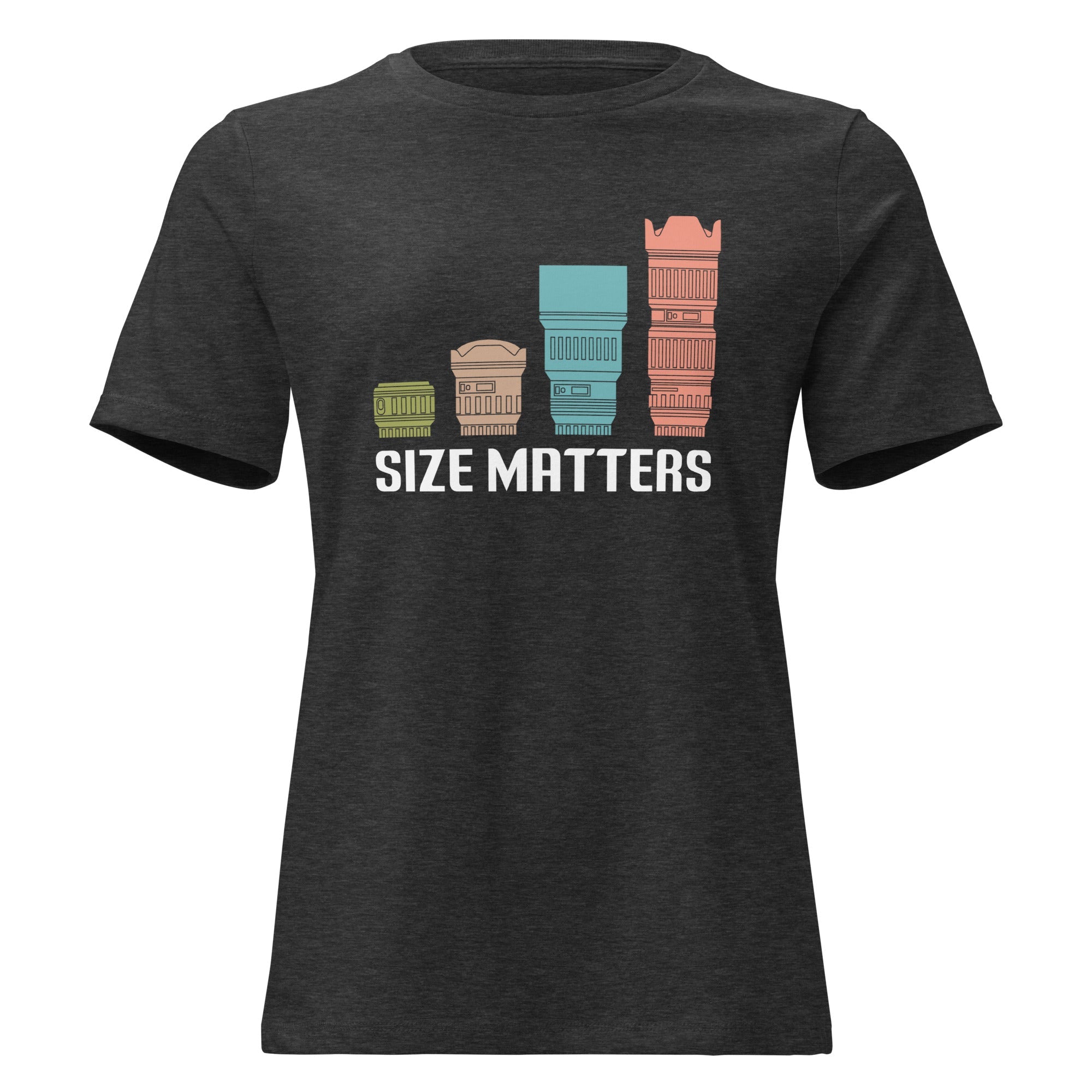 Size Matters Photographer Humor Women's Relaxed T-Shirt