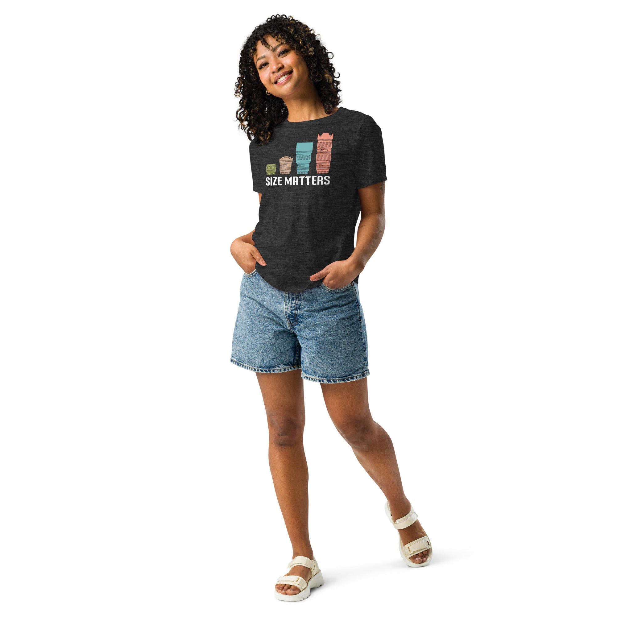 Size Matters Photographer Humor Women's Relaxed T-Shirt